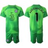 Maglia da Calcio Portiere Chelsea Arrizabalaga 1 2022-23 Verde per Bambino